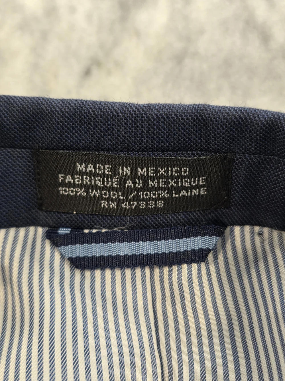 38S Men's Tommy Hilfiger 100% Wool Blazer Textured Blue Sport Coat Flawless